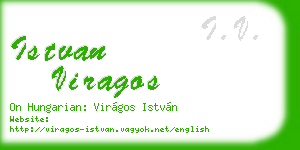istvan viragos business card